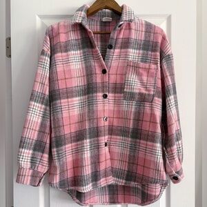 Pink Plaid Button-Up Shirt - silk & salt